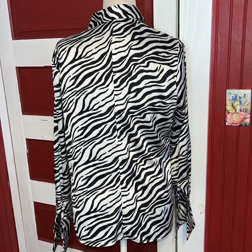 Boston ProperZebra Print Blouse 10 - Picture 4 of 7